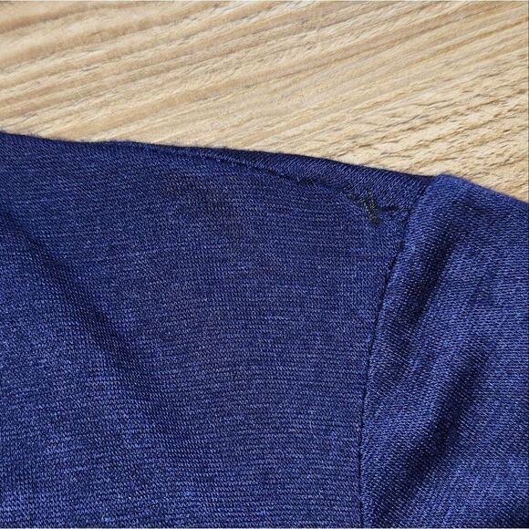 💜Jason Maxwell Blue w/Silver Studded Cuff Cascading Front Cardigan Small - Picture 13 of 13